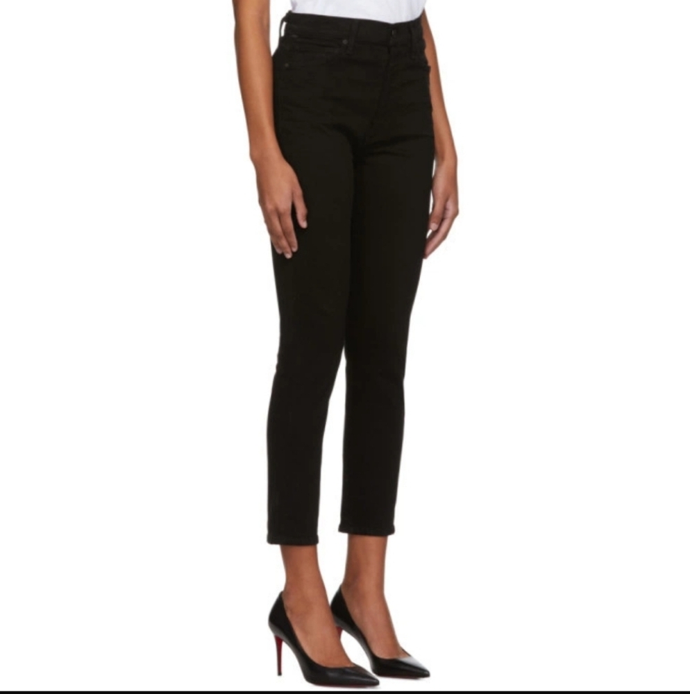 CITIZENS OF HUMANITY | Women's Black Olivia High-Rise Slim Ankle Jeans - Picture 2 of 10